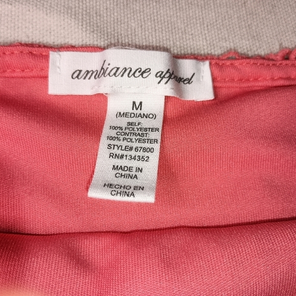 2/$30 AMBIANCE coral Salmon lace elegant mini Summer skirt Dopamine(#1,088) - Picture 2 of 7